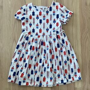 Girls Rachel Riley popsicle cotton dress size 6